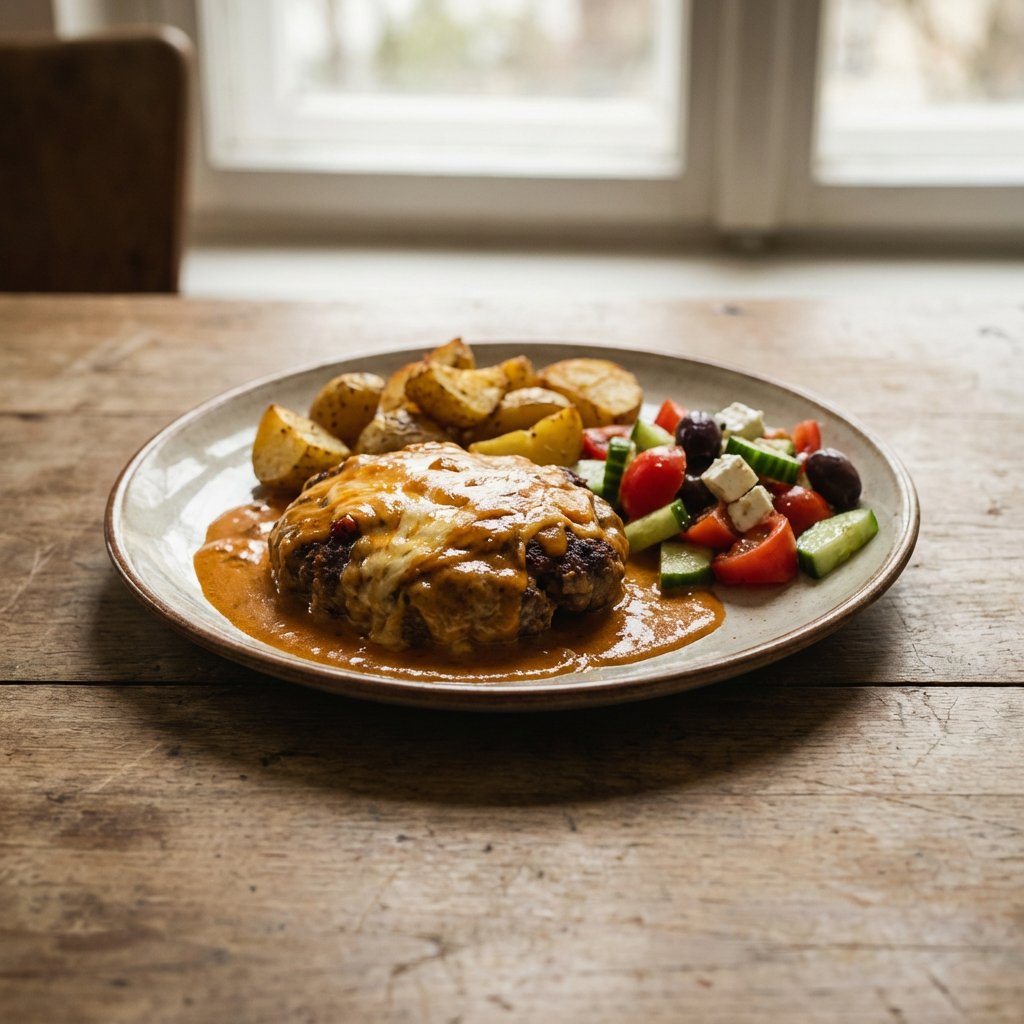 Hackfleischsteak (Bifteki)