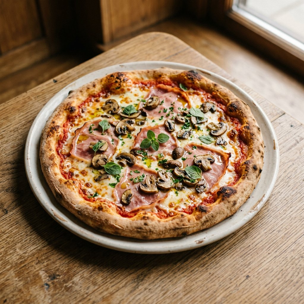 Pizza Prosciutto e Funghi