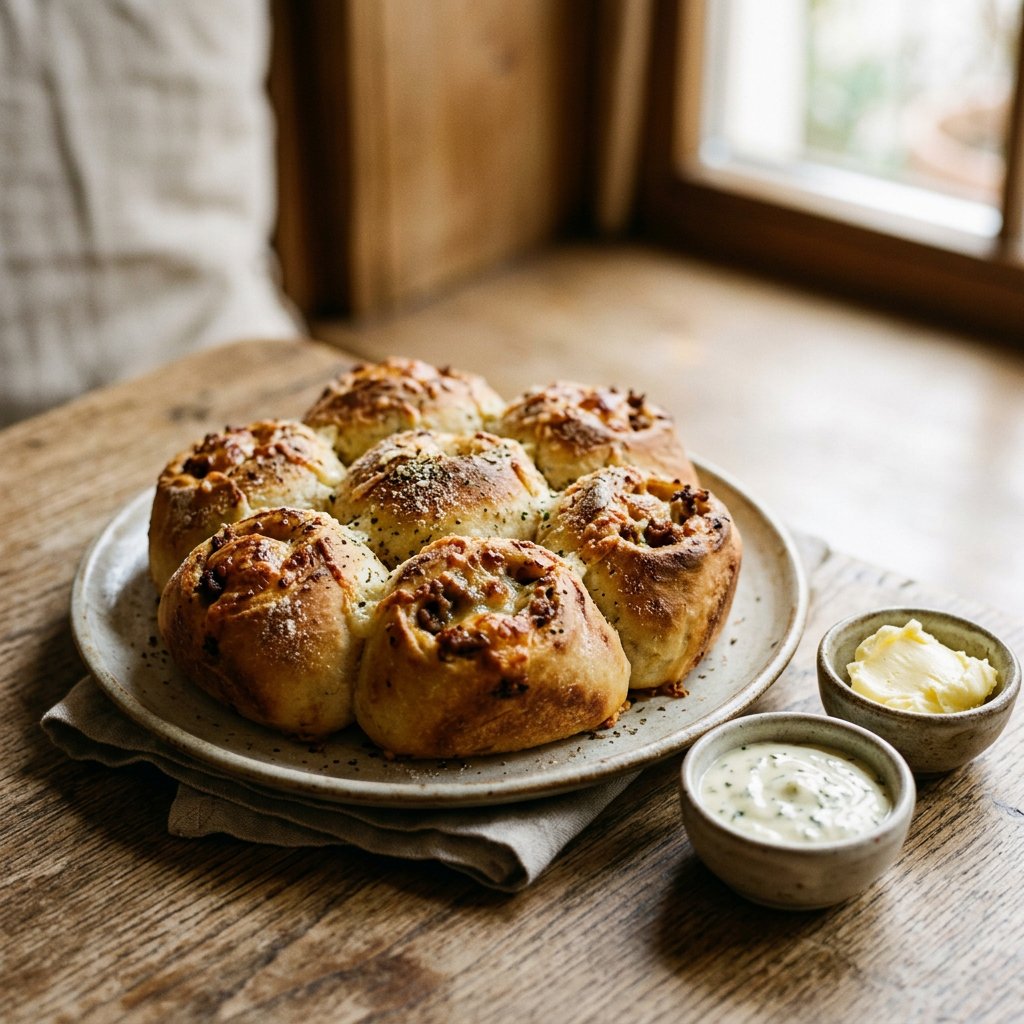 Pizzabrötchen Hackfleisch