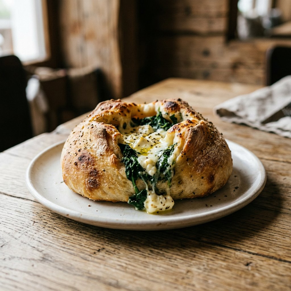 Pizzabrötchen Spinaci