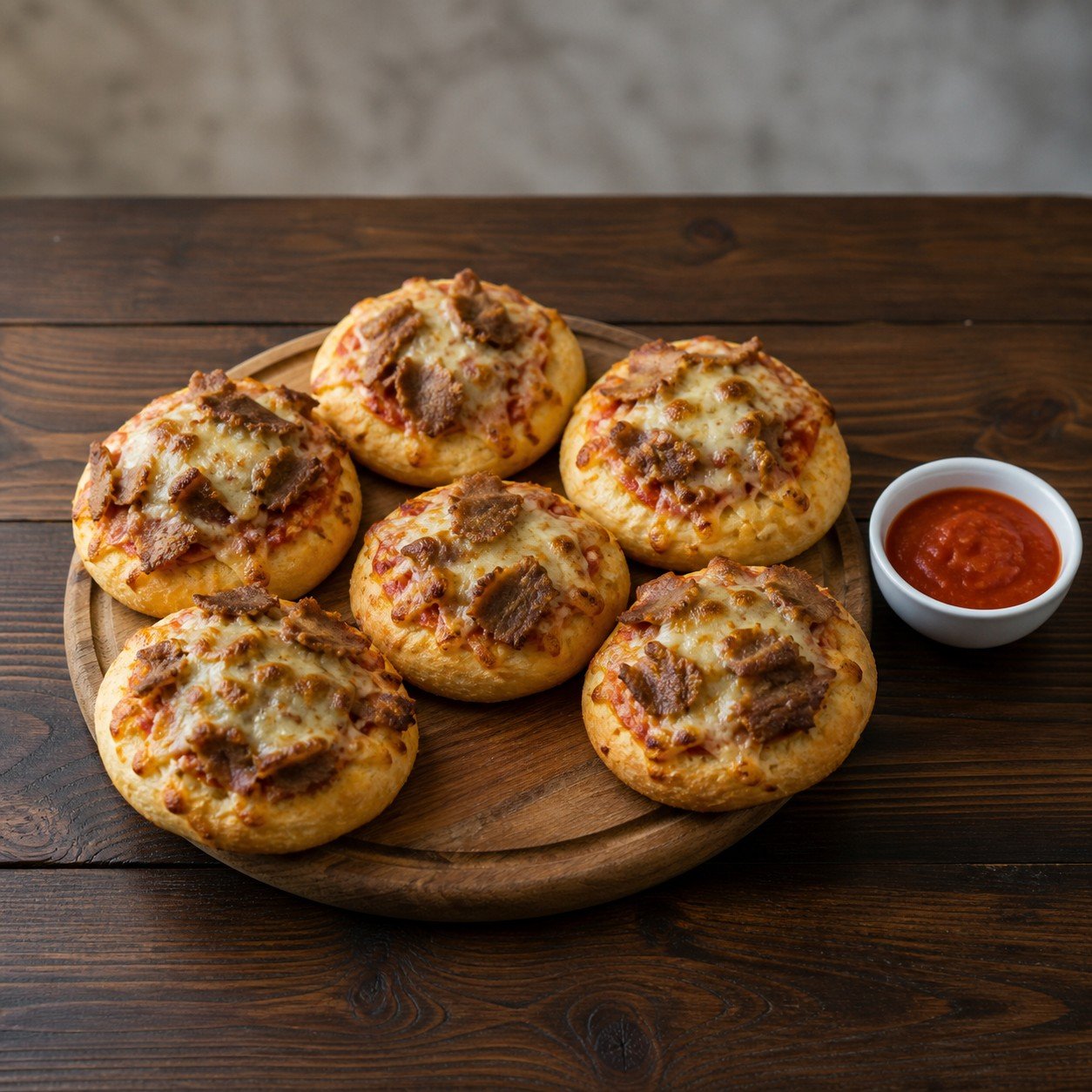 Pizzabrötchen mit Dönerfleisch