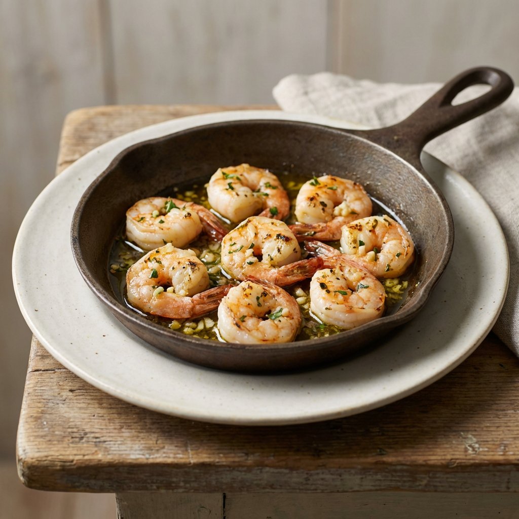 Garnelen (Garides Skordates)