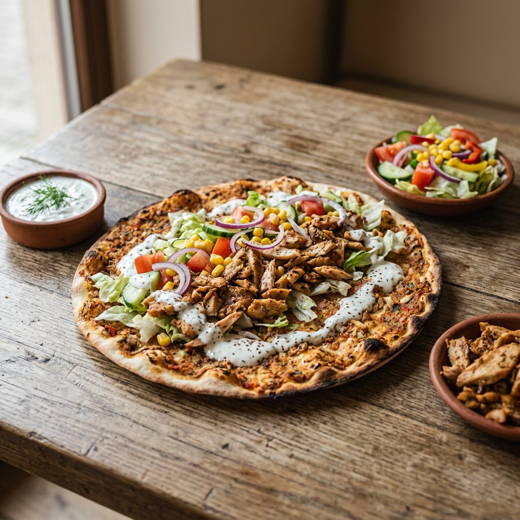 Türkische Pizza Spezial Hähnchenfleisch