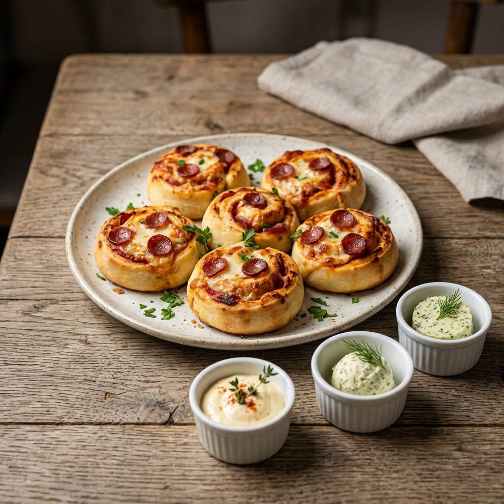 Pizzaschnecken mit Salami