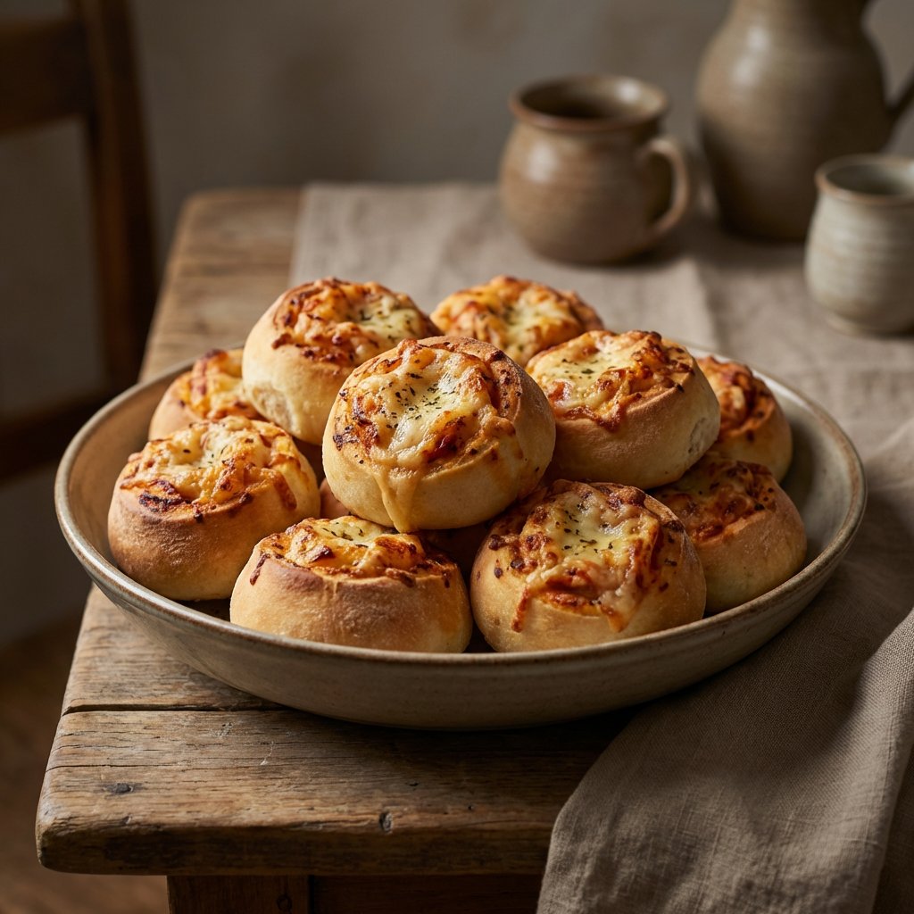 Pizzabrötchen mit Käse