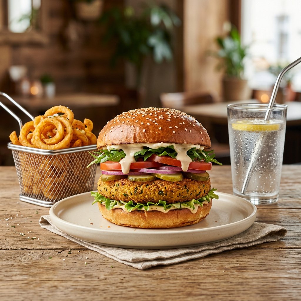 Falafel Burger Menü