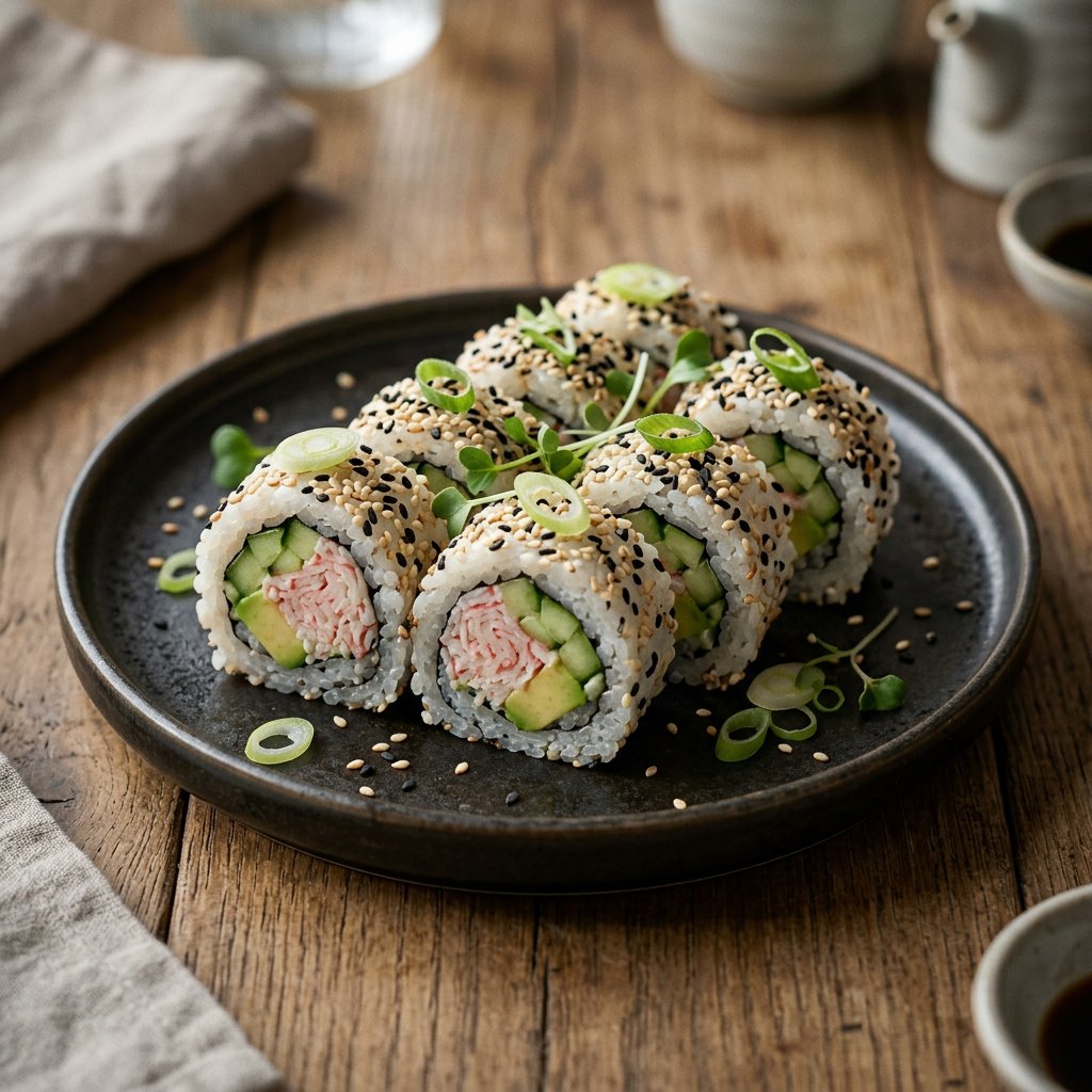 123.  Kanikama Rolls · 蟹肉棒牛油果反卷