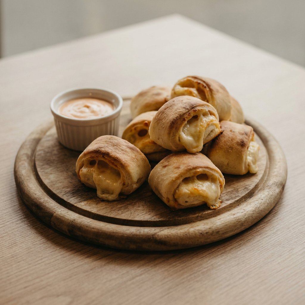 Gefüllte Pizzabrötchen