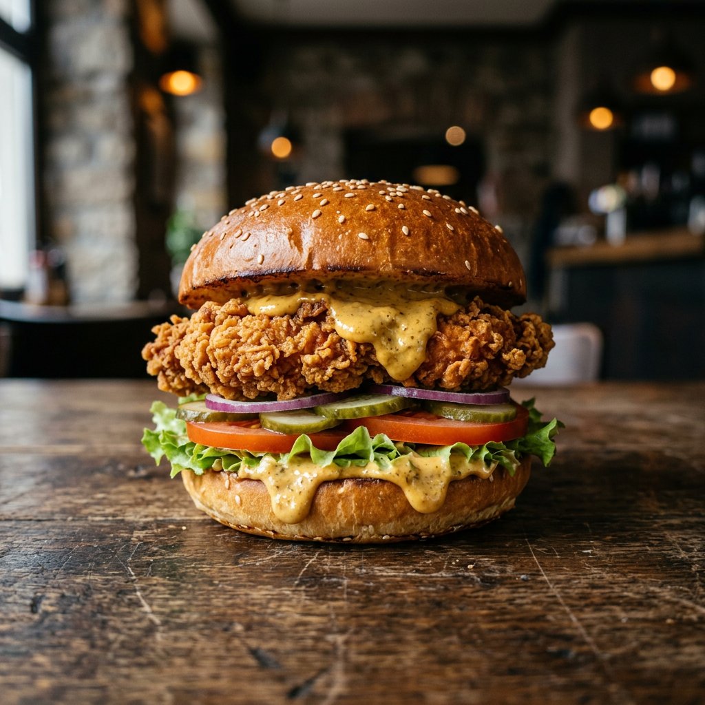 Crunchy-Chickenburger
