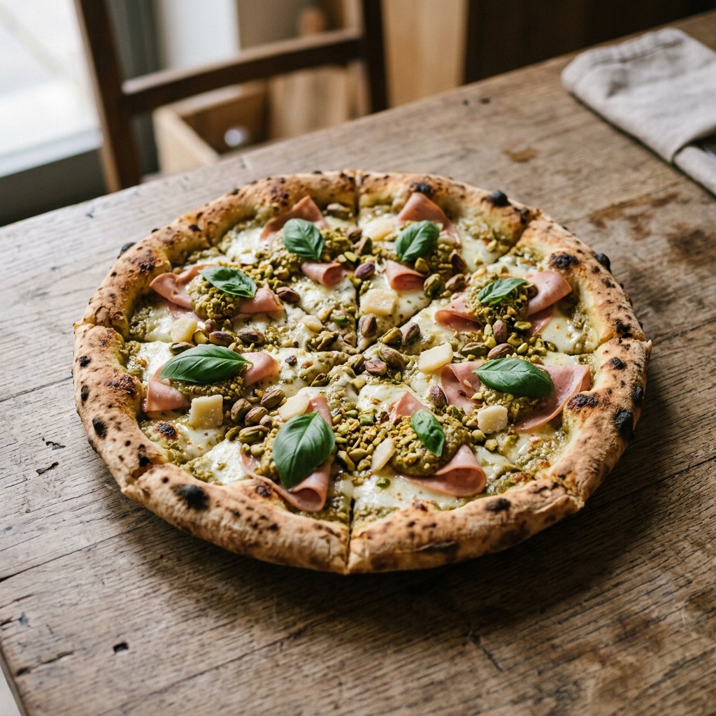 Pizza pistacchio