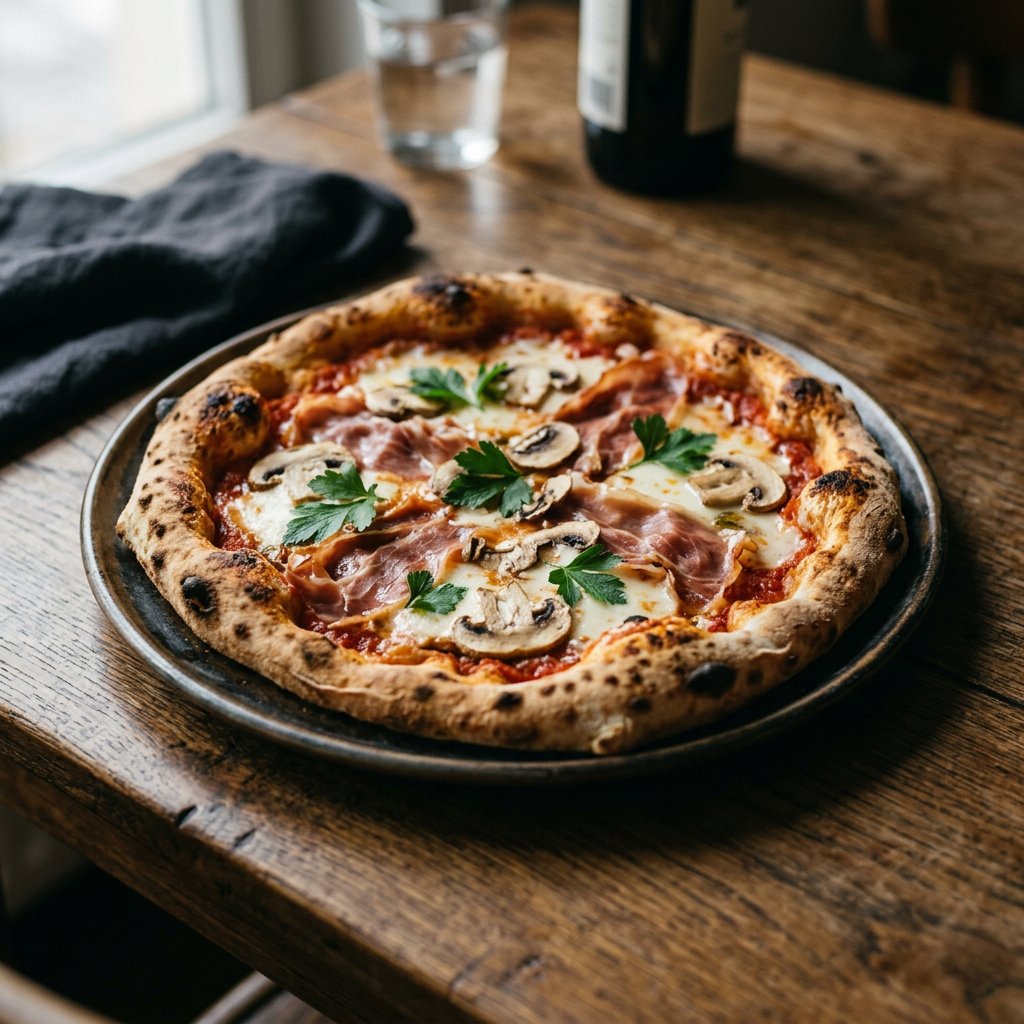 Pizza Prosciutto e Funghi