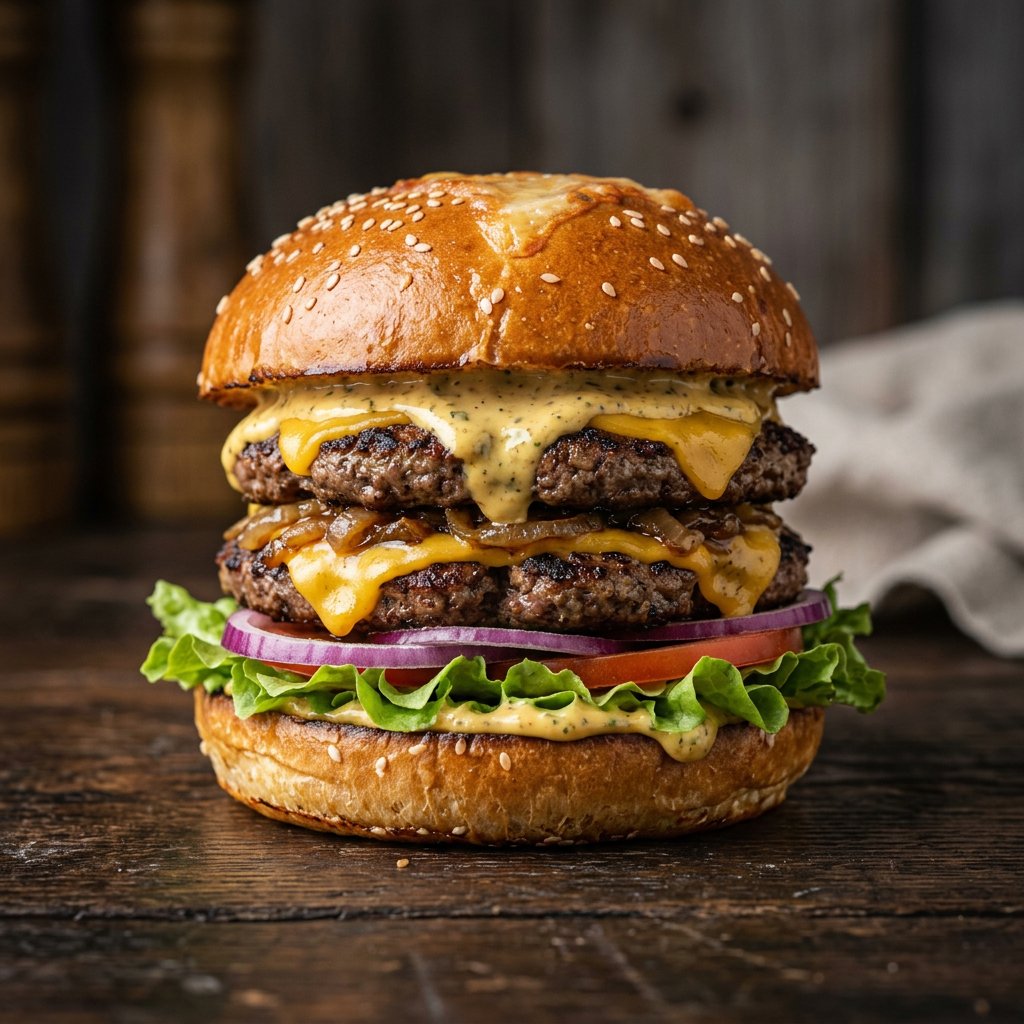 Doppelter Hamburger
