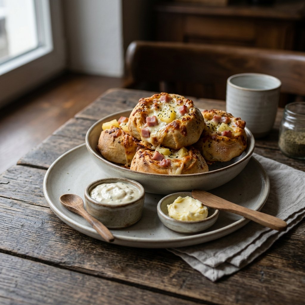 Pizzabrötchen Hawaii
