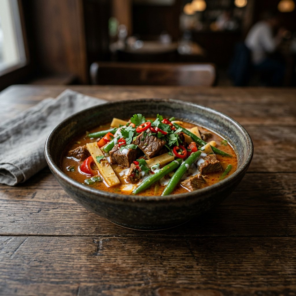 Rotes Curry Rindfleisch
