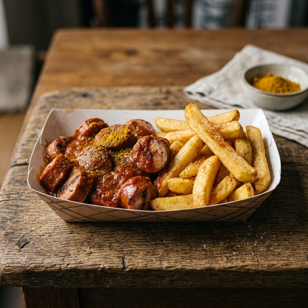 Currywurst + Pommes