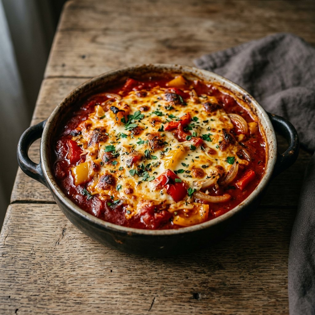 Paprika und Zwiebeln