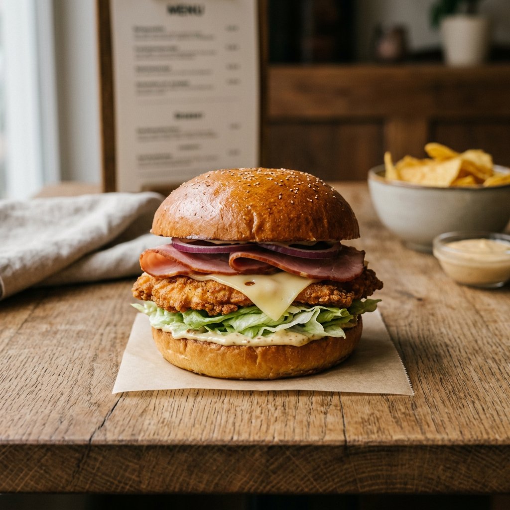 Hähnchenfiletburger - Hinterschinken