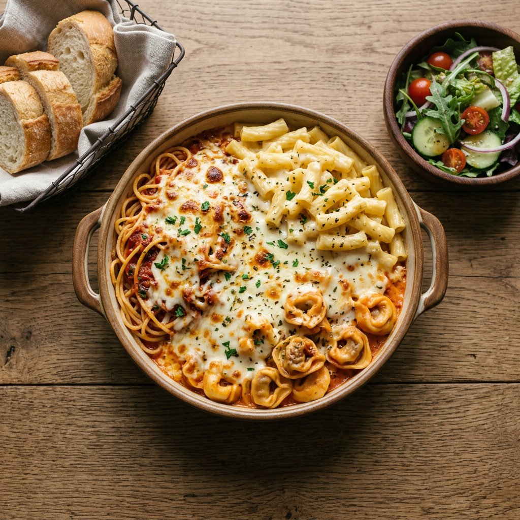 Trio di Pasta (für 4-5 Personen)
