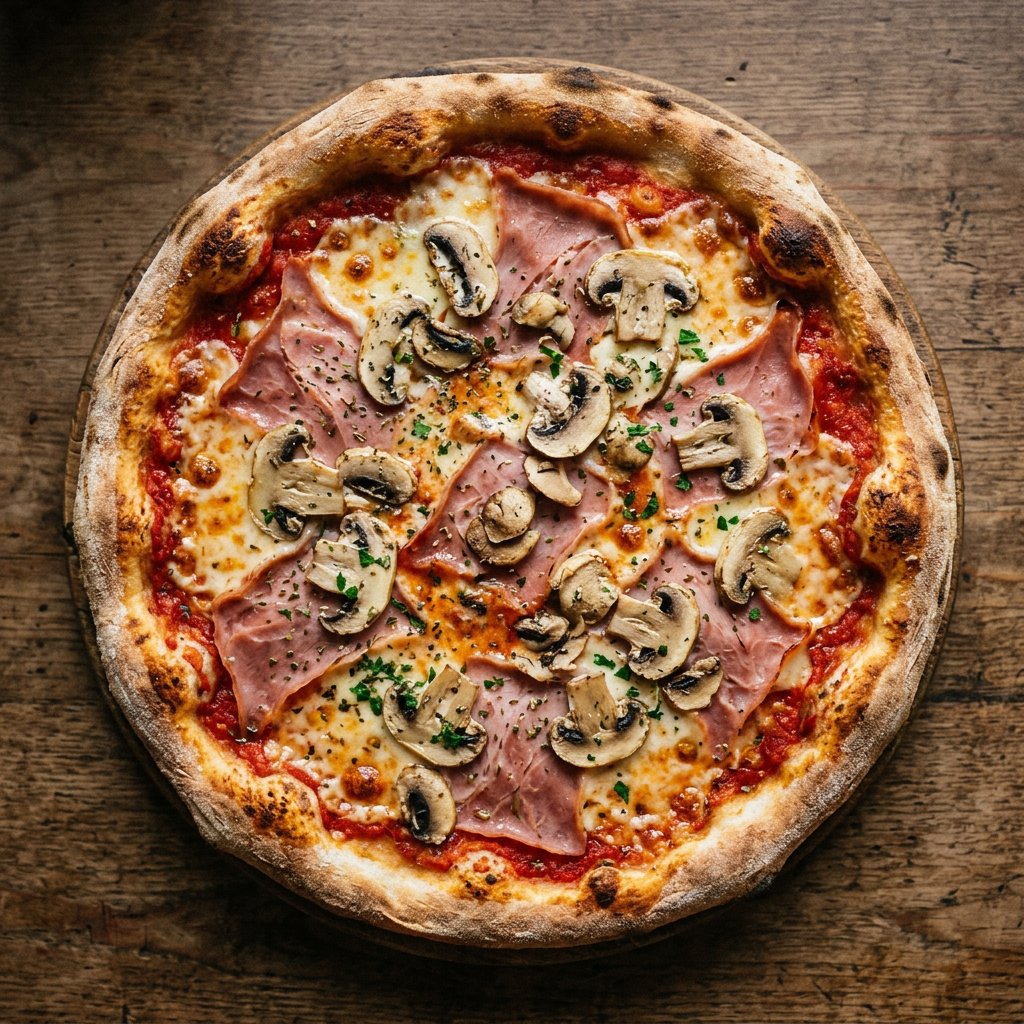 Prosciutto e funghi