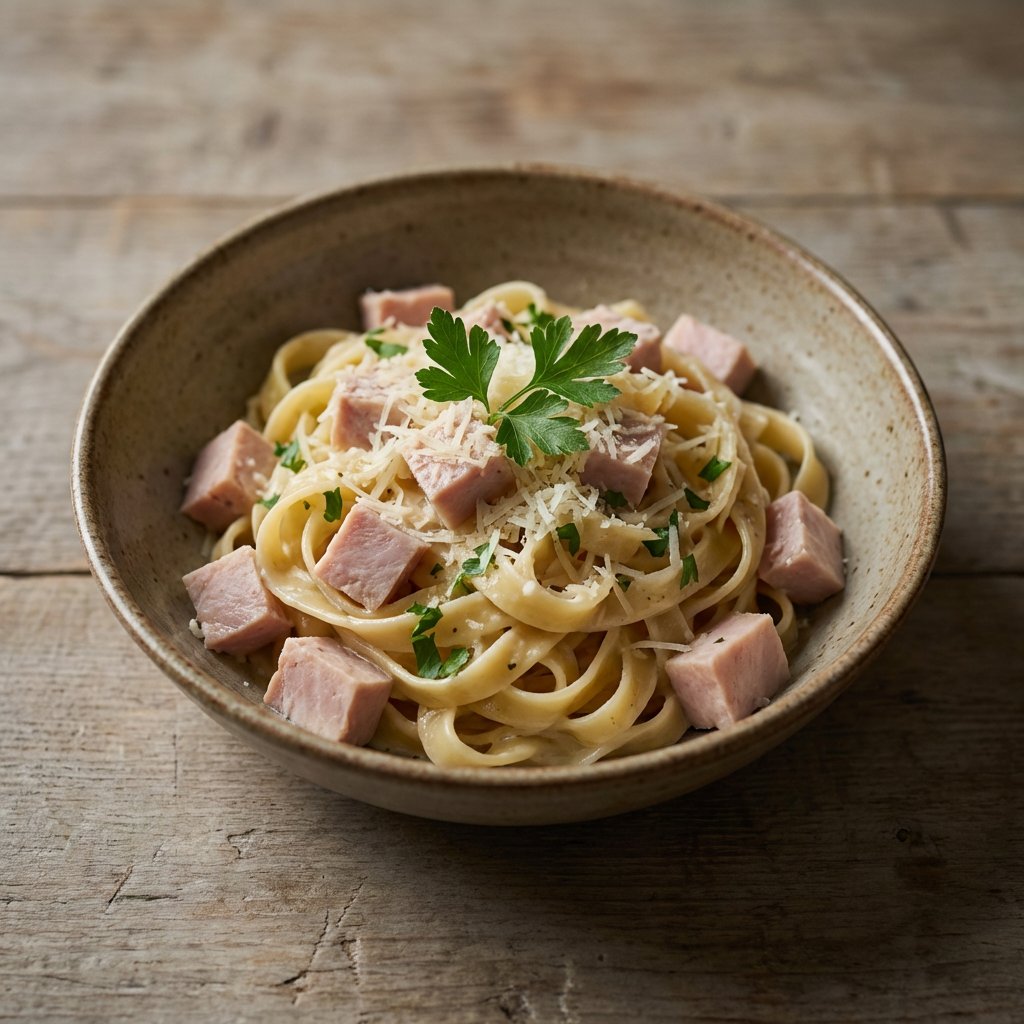 Pasta Panna e Prosciutto