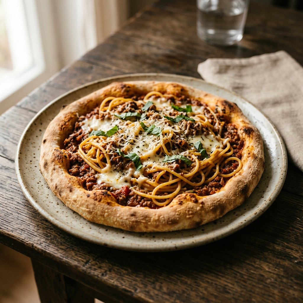 Pizza Spaghetti Bolognese