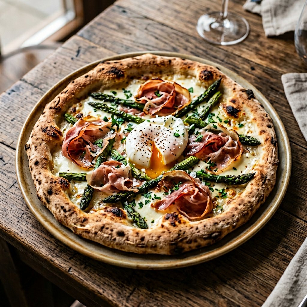 Pizza Prosciutto e Asparagi