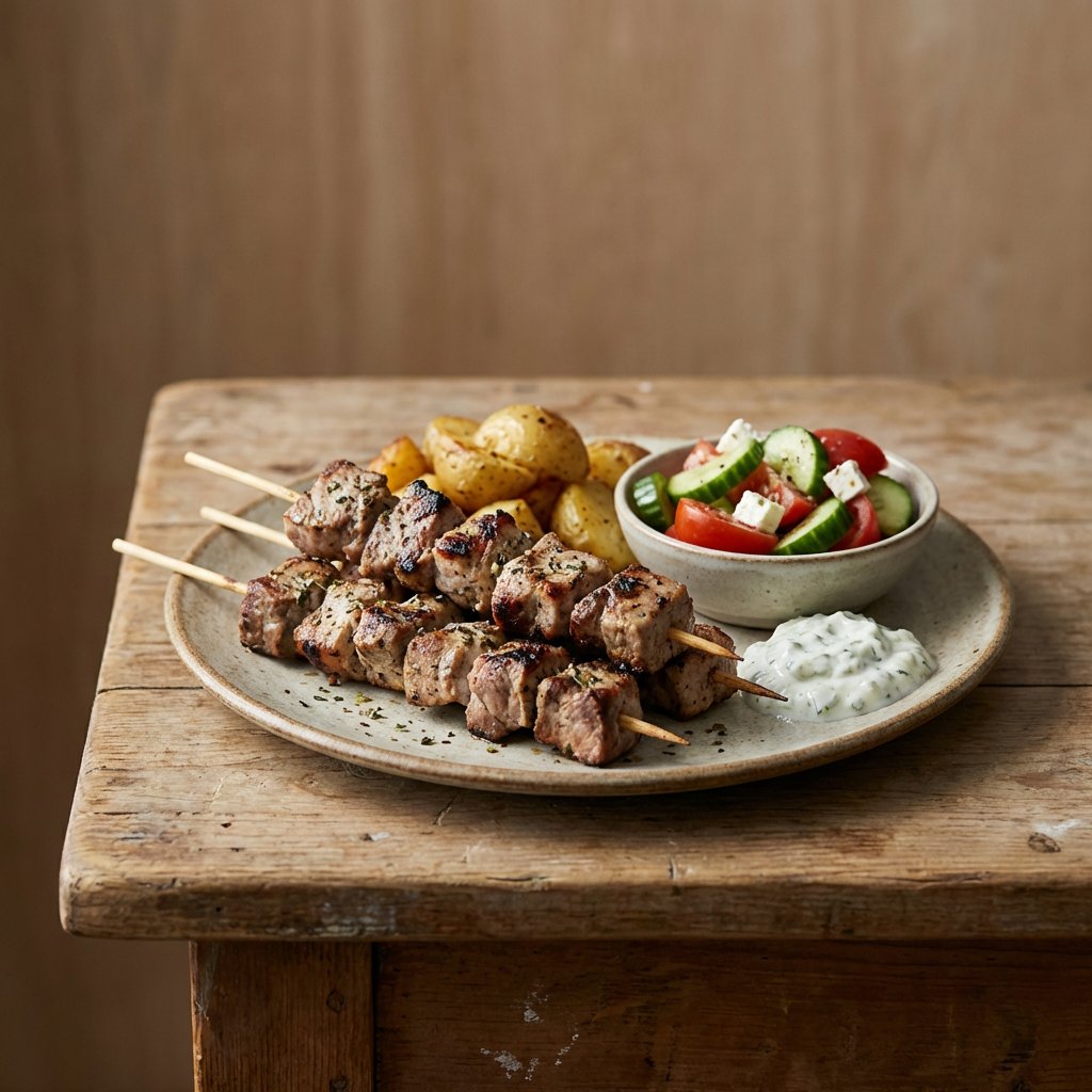 Fleischspieß (Souvlaki)