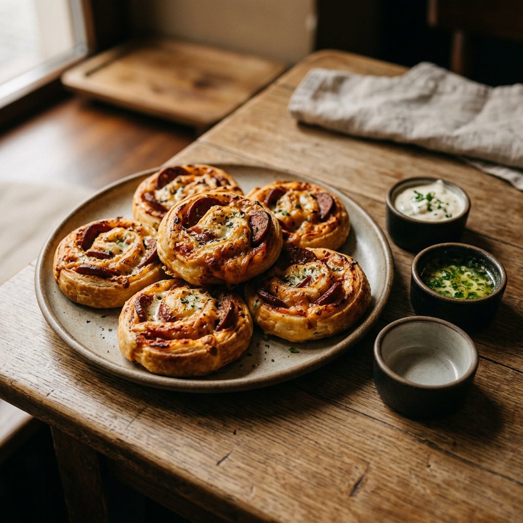 Pizzaschnecken mit Sucuk