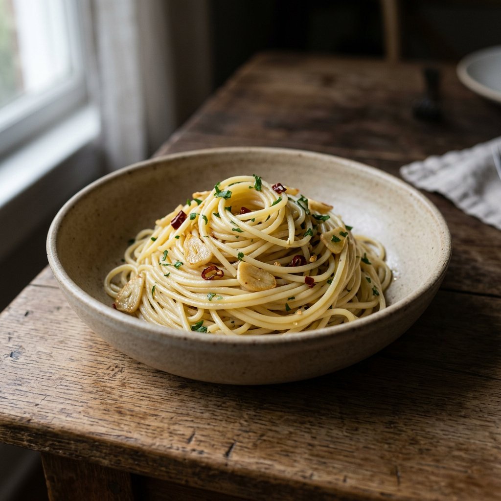 Spaghetti all aglio