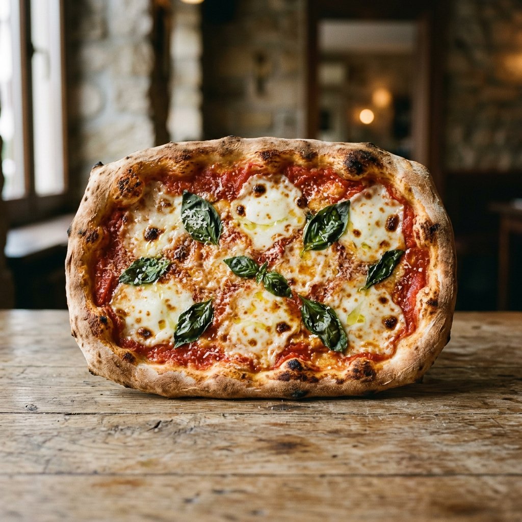 Pizzablech Margherita mit Fior-di-Latte-Mozzarella