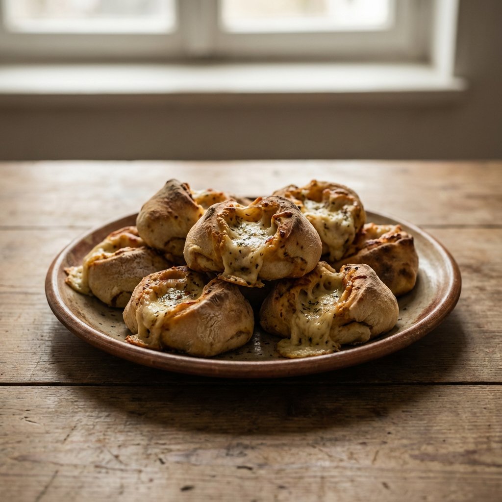 Gefüllte Pizzabrötchen mit Käse