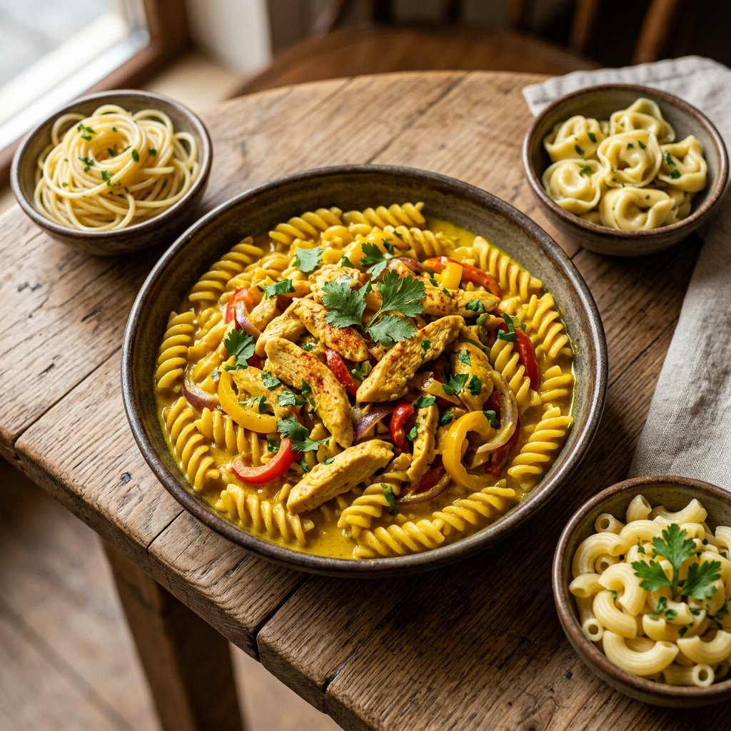 Pasta Pollo Curry
