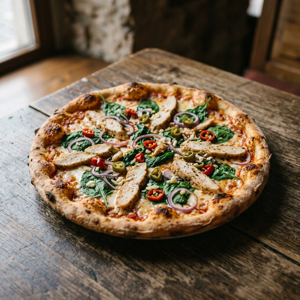 Pizza Pollo (scharf)