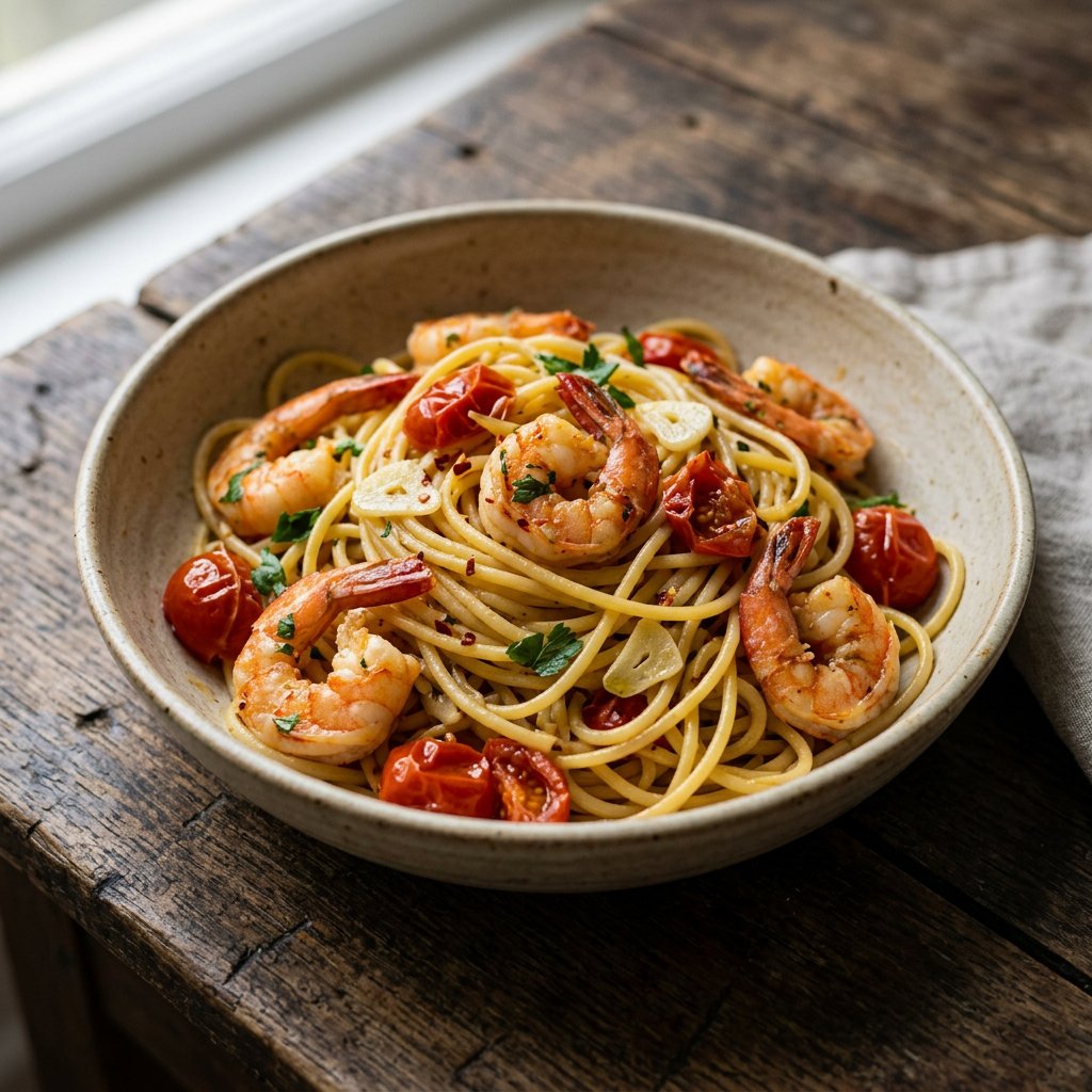 Spaghetti scampi